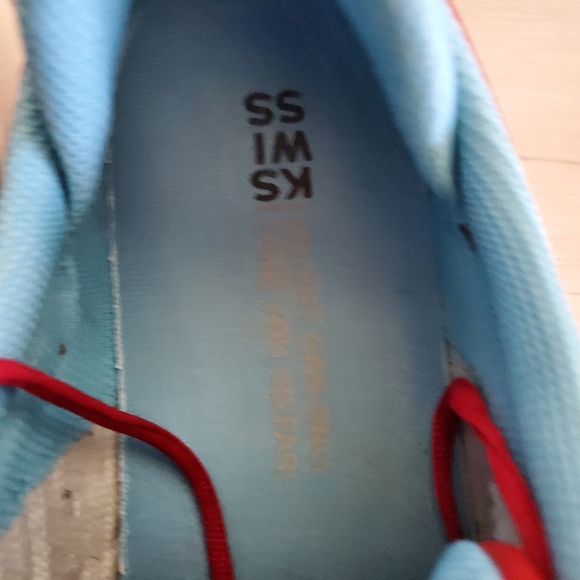 K-Swiss chili red leather sneakers - Picture 3 of 13